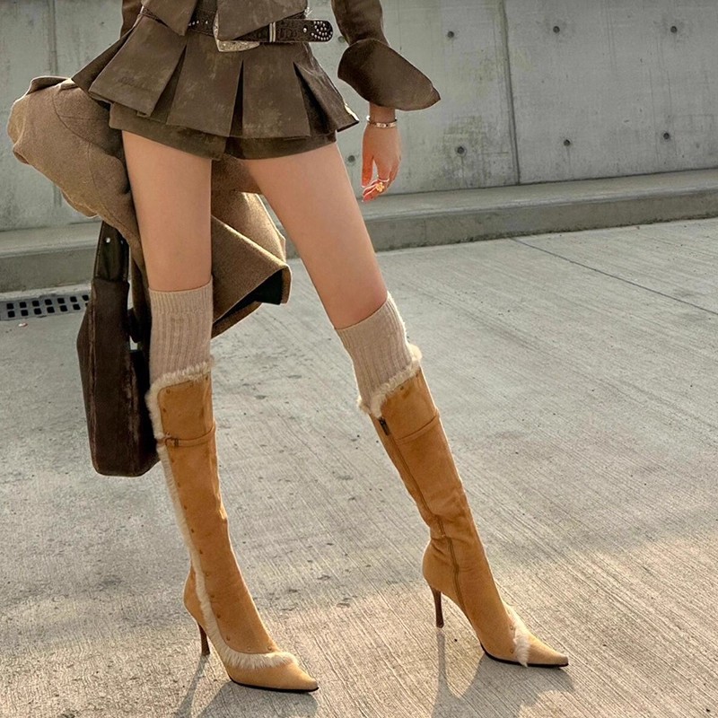 Street Fashion Style Youtube - Sharp pointed fashion boots for women