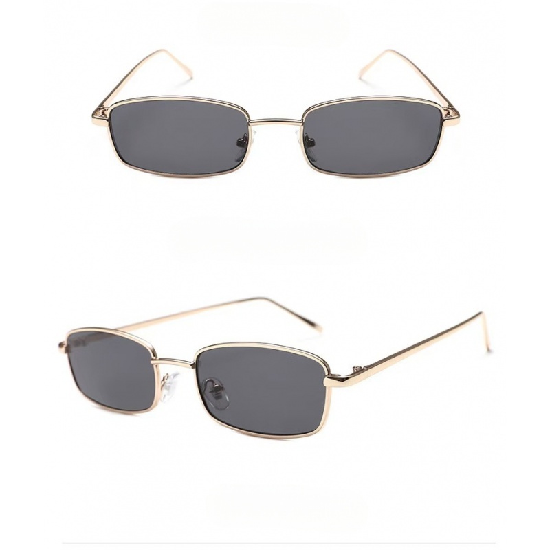 Street Fashion Hong Kong - Hong Kong style square frame bronze-tan