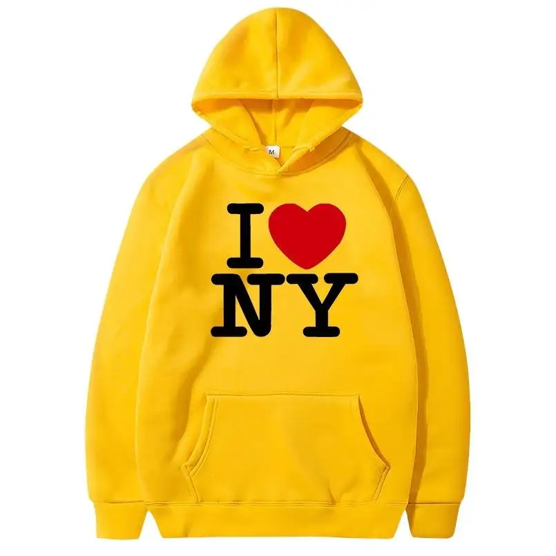 I Love New York Pritned Hoodie - Street Fashion New York recension och pris