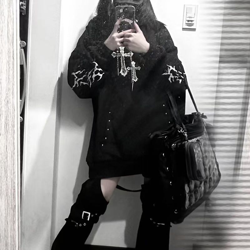 new Subculture Gothic Stylish  - Graphic Hoodie Streetwear recension och pris