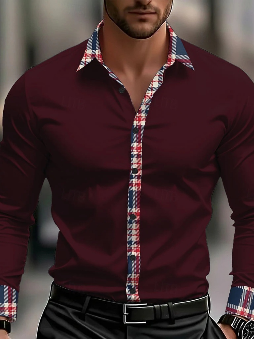 Men's Business Casual Long Sle - Street Fashion Events recension och pris