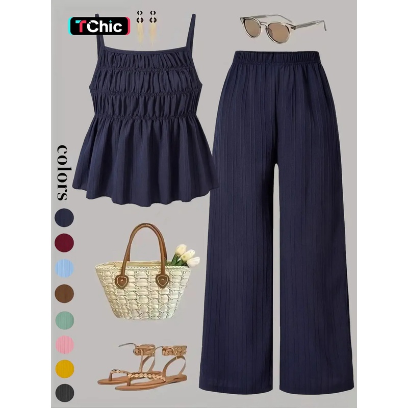 Two-Piece Set Women's Solid Co - Street Fashion Events recension och pris