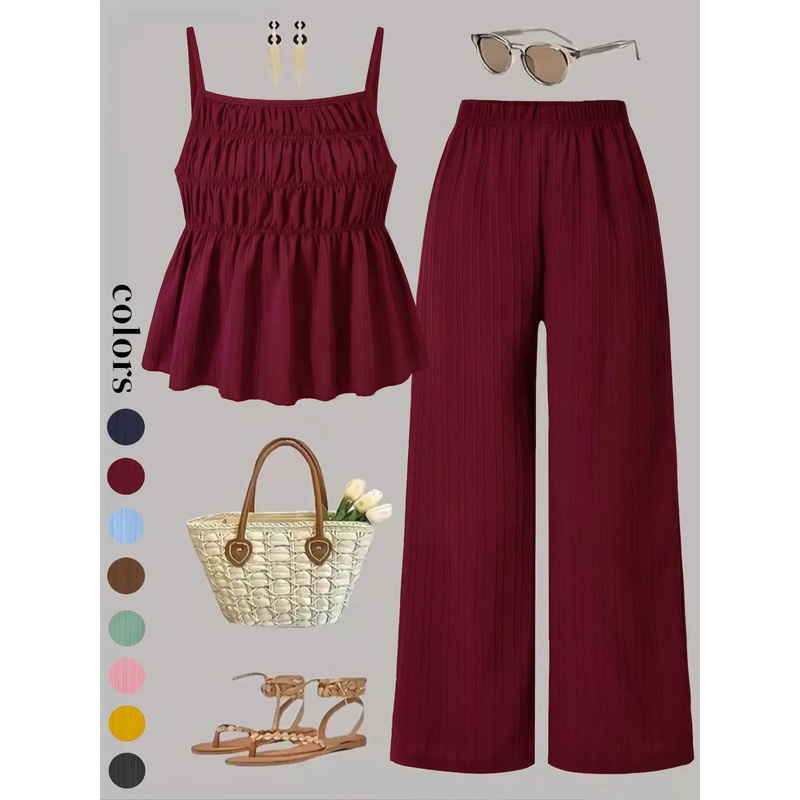Two-Piece Set Women's Solid Co - Street Fashion Events recension och pris