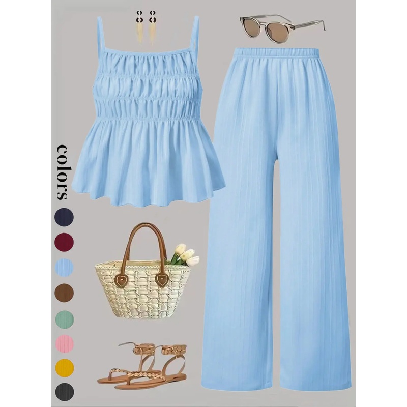 Two-Piece Set Women's Solid Co - Street Fashion Events recension och pris