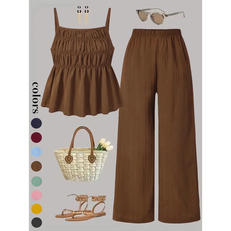 Two-Piece Set Women's Solid Co - Street Fashion Events recension och pris