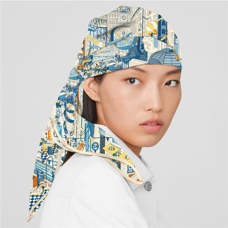Silk Scarf Women City Street P - Street Fashion Hijab recension och pris