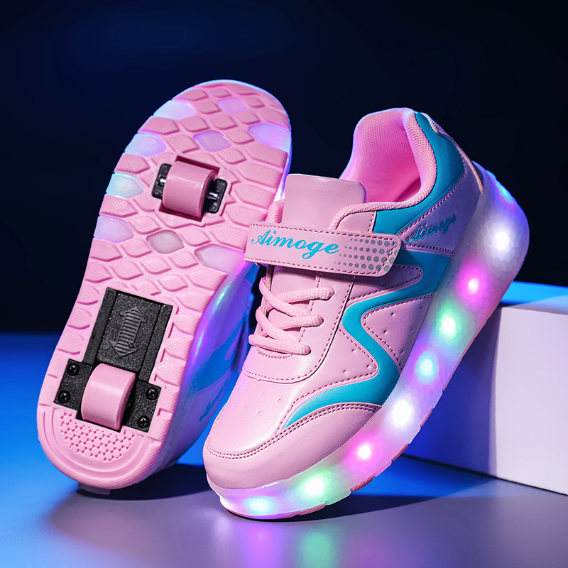 Fashion Luminous Roller Skates - Street Fashion Boy recension och pris