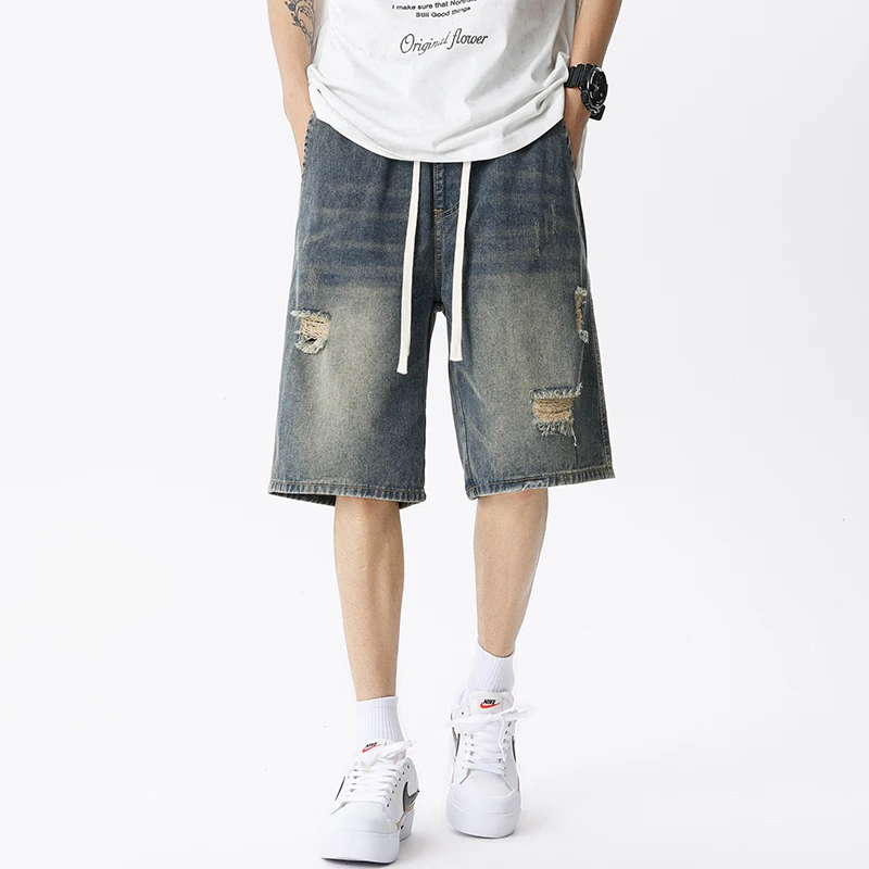 Summer Thin Denim Shorts Men's - Street Fashion Jeans recension och pris