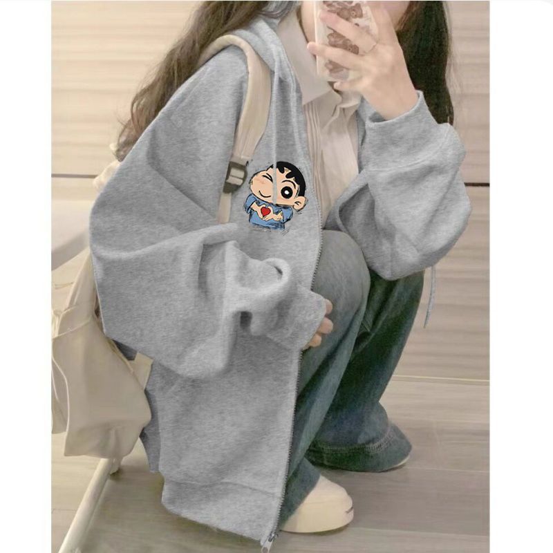 Hoodie Crayon Shin-Chan Print  - Graphic Hoodie Streetwear recension och pris