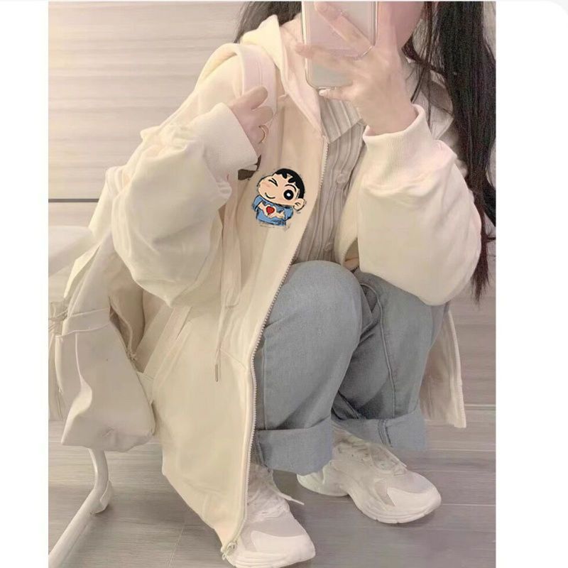 Hoodie Crayon Shin-Chan Print  - Graphic Hoodie Streetwear recension och pris