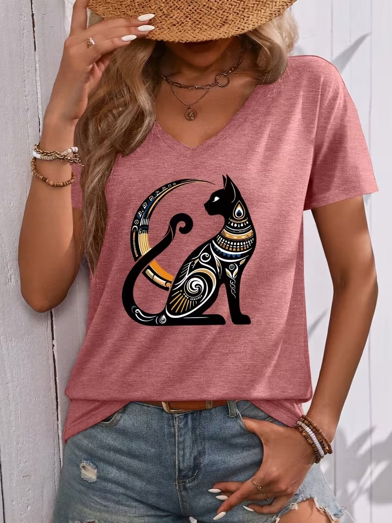 New Summer 3D Cat God Best Pat - Fashion Street Cat recension och pris