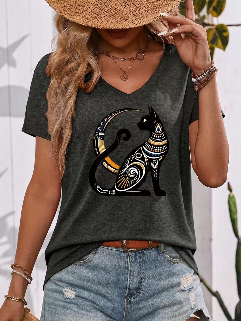 New Summer 3D Cat God Best Pat - Fashion Street Cat recension och pris
