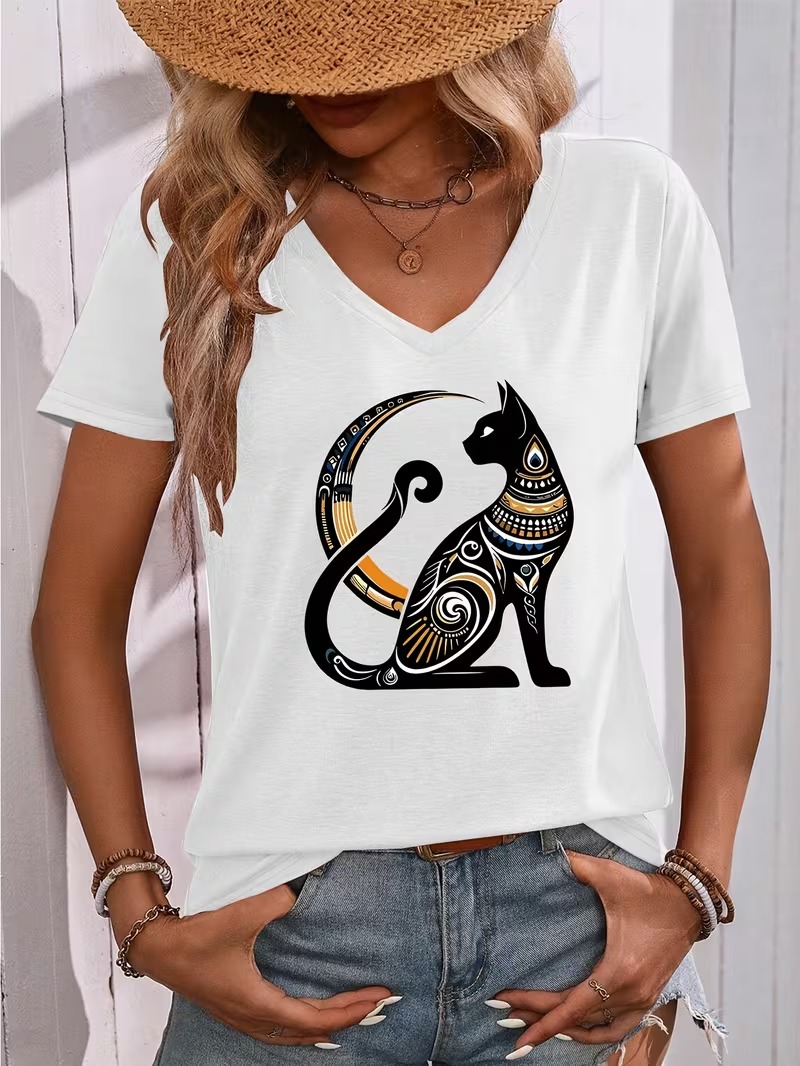 New Summer 3D Cat God Best Pat - Fashion Street Cat recension och pris