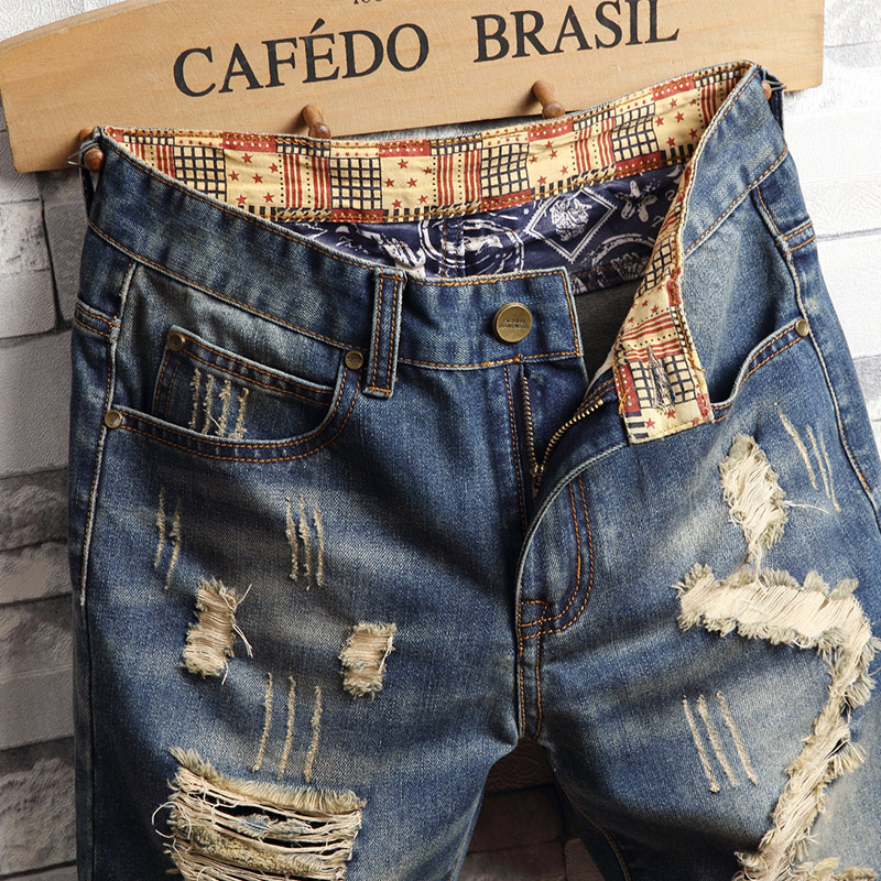 Ripped Hip-hop Denim Shorts Me - Street Fashion Jeans recension och pris