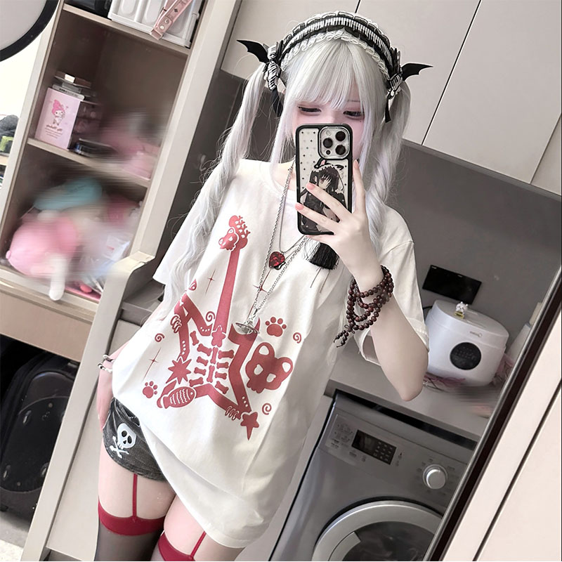 Japanese Cat Rock Printed Wome - Fashion Street Cat recension och pris