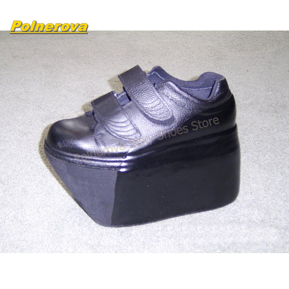 Hook and Loop Matte Wedge Plat - Street Fashion Vintage recension och pris