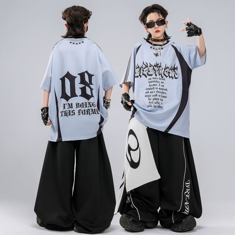 Hip Hop K-pop Red T Shirt Bagg - Street Fashion Boy recension och pris