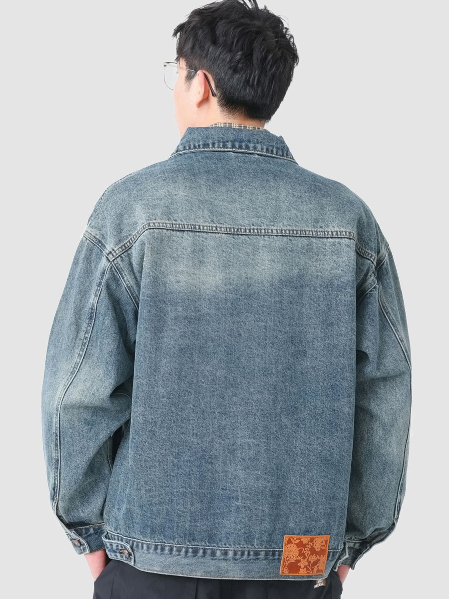 Vintage Embroidery Pocket Deni - Street Fashion Hong Kong recension och pris