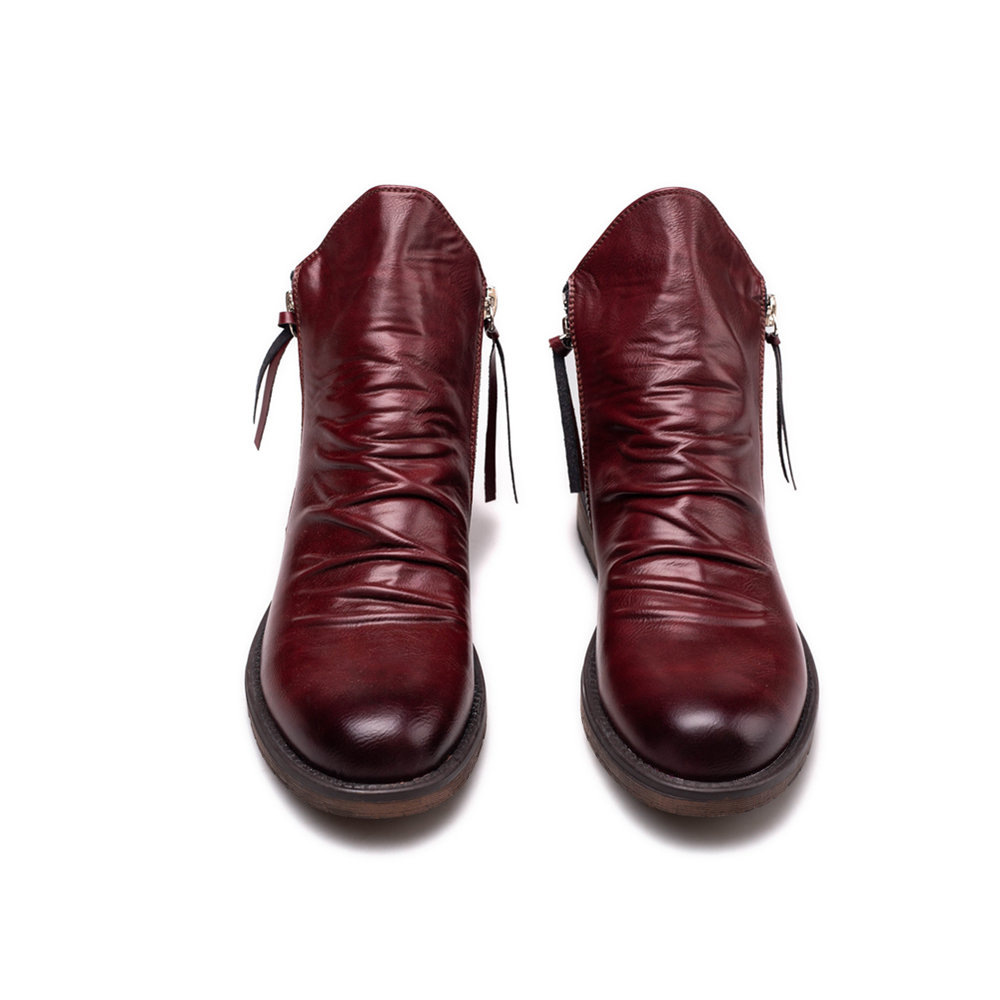 2026 Men's Genuine Leather Vin - Street Fashion Vintage recension och pris