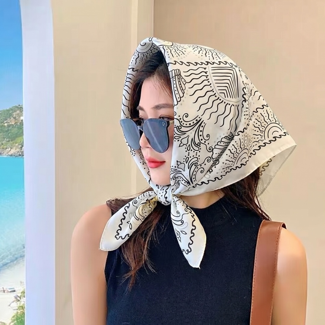 Woman Scarf Hijab Square Heads - Street Fashion Hijab recension och pris
