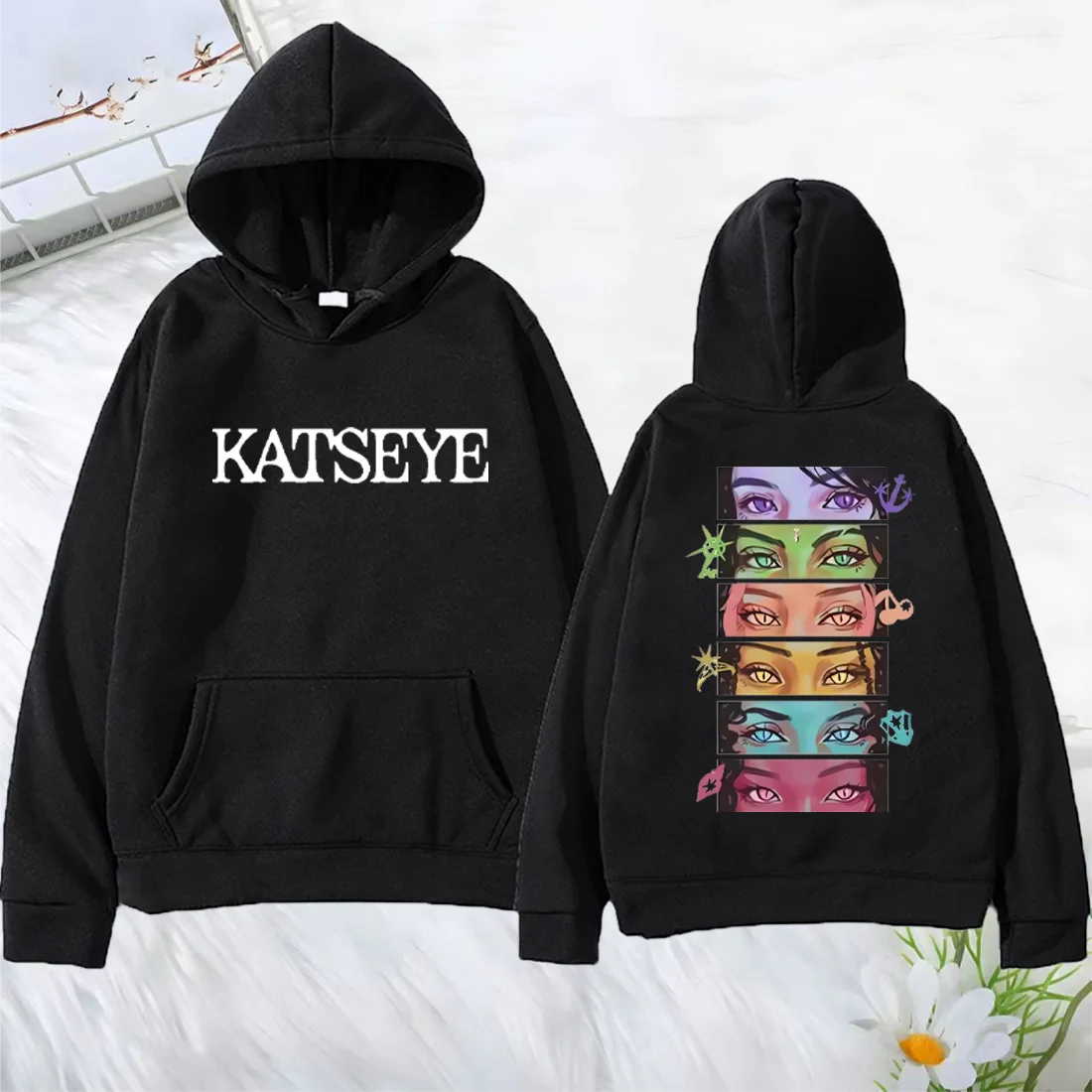 Korean Girl Group KATSEYE Grap - Graphic Hoodie Streetwear recension och pris