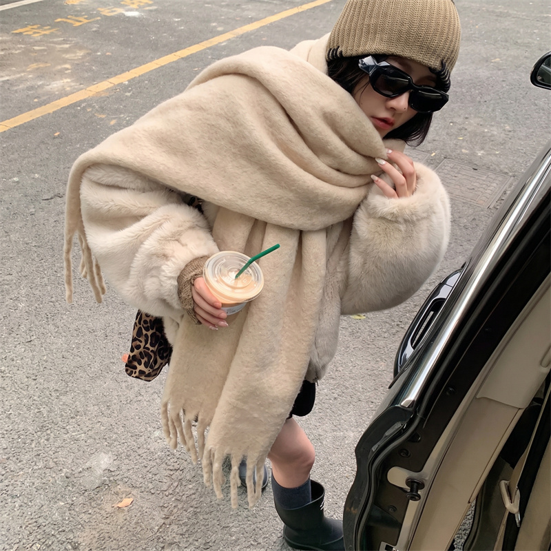 36 Colors Solid Mohair Fringe  - Street Fashion Hijab recension och pris