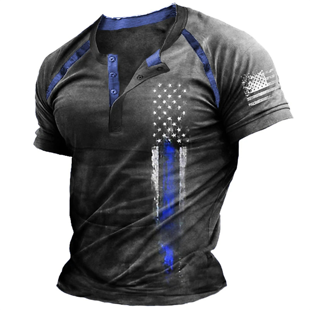 Funny 3D American Flag Print M - Street Fashion Vintage recension och pris