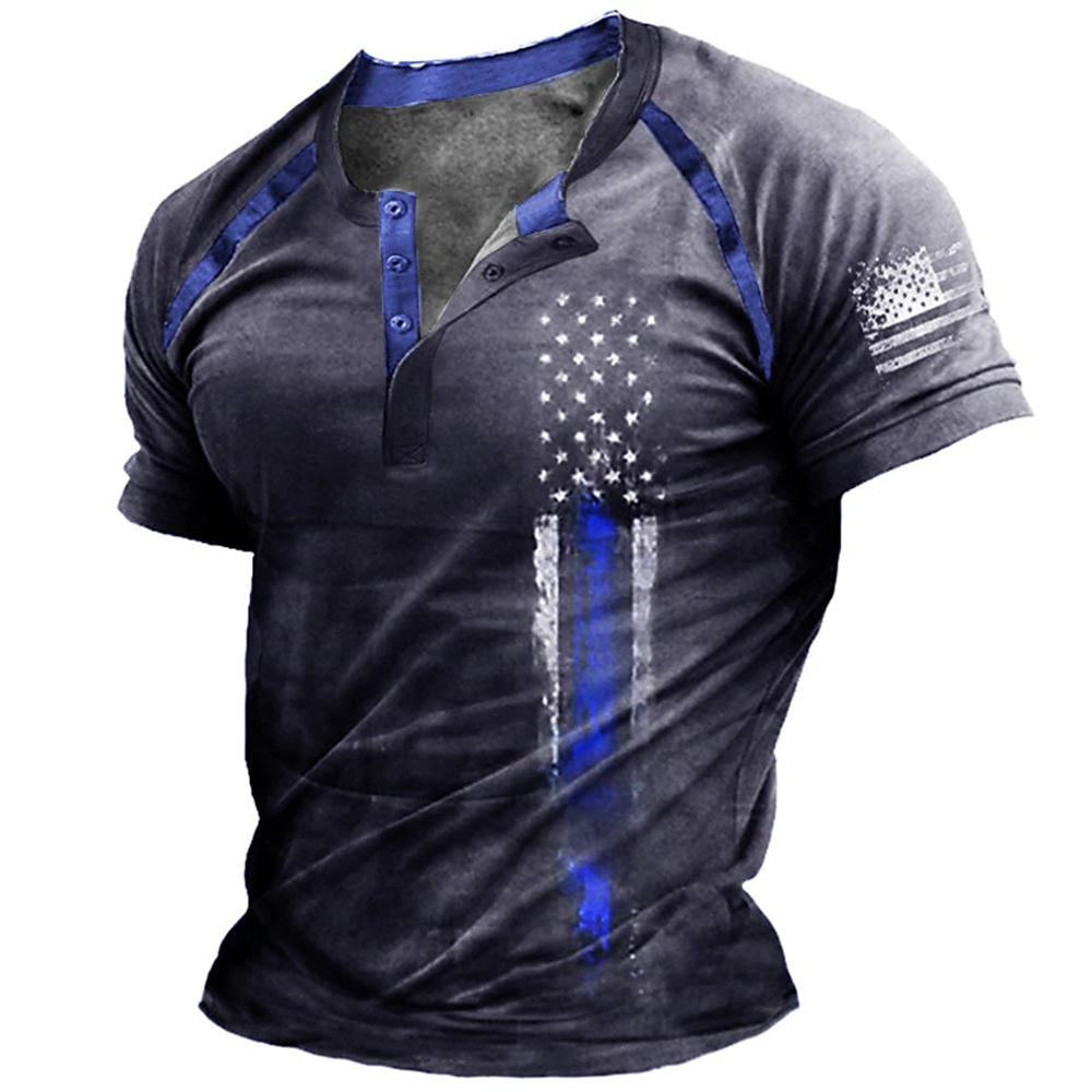Funny 3D American Flag Print M - Street Fashion Vintage recension och pris
