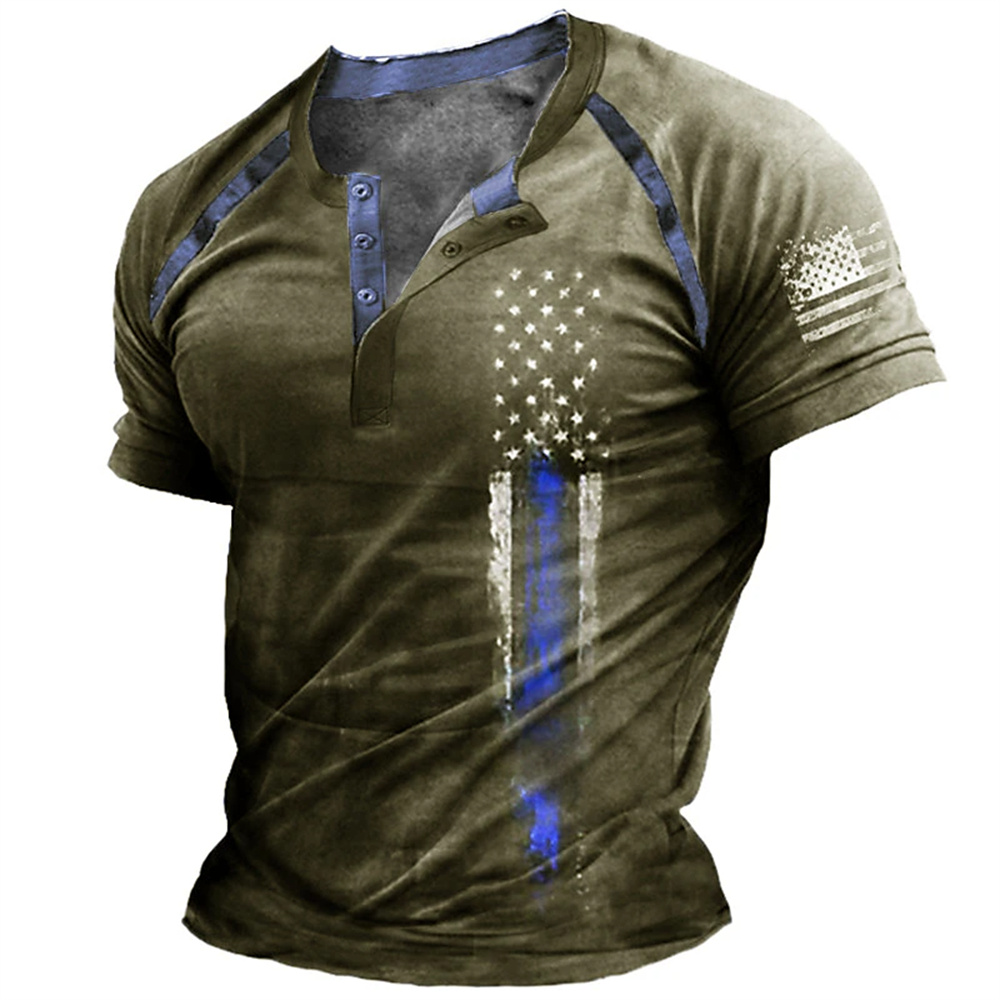 Funny 3D American Flag Print M - Street Fashion Vintage recension och pris
