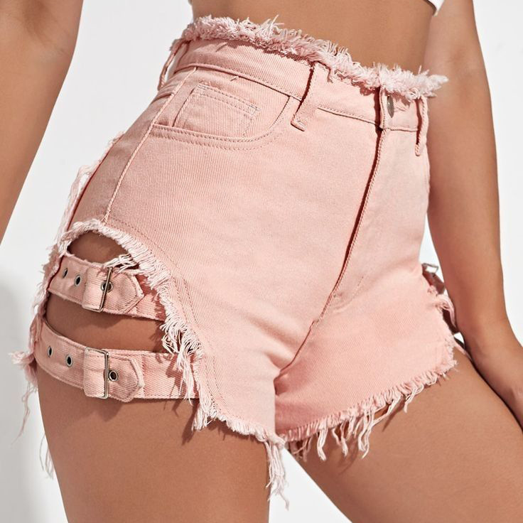 Women High Waist Denim Shorts  - Street Fashion Jeans recension och pris