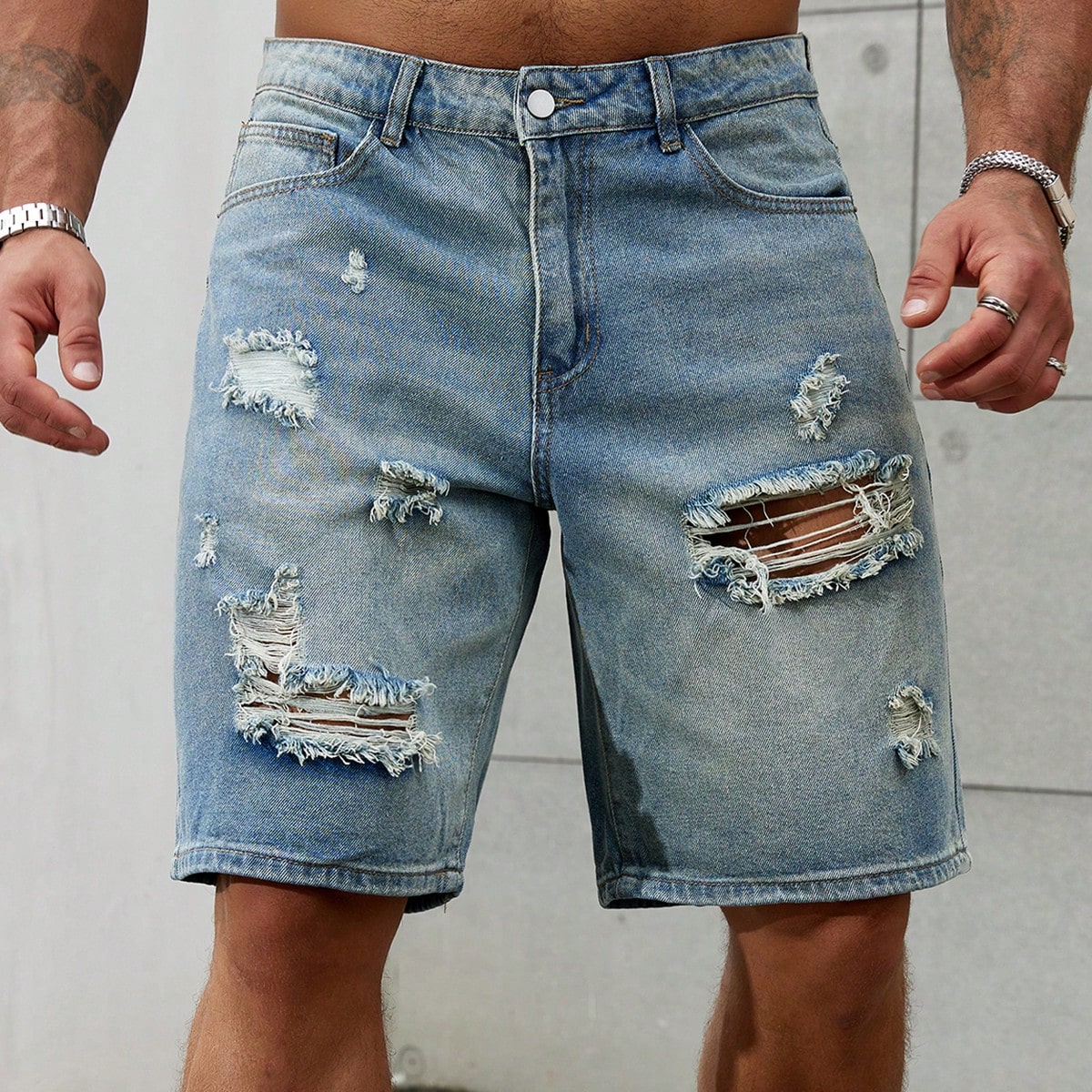 New Fashion Mens Ripped Short  - Street Fashion Jeans recension och pris