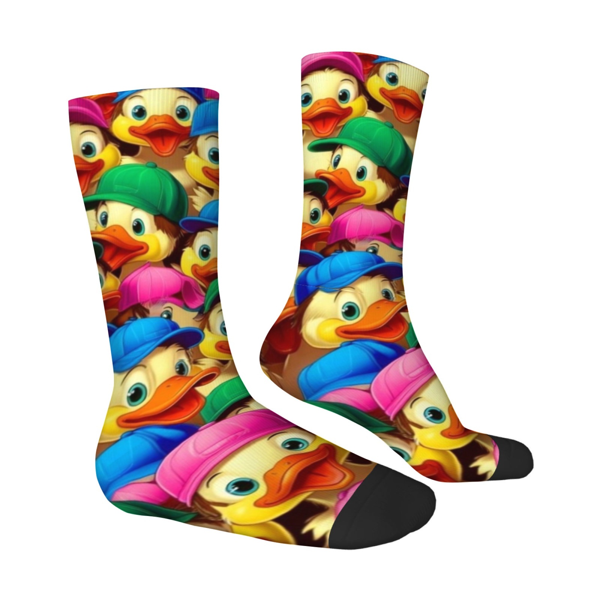 Happy Rubber Duck Socks Novelt - Street Fashion Style Youtube recension och pris