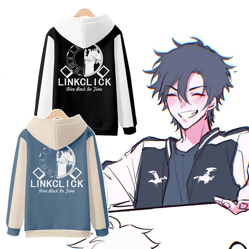 Link Click Anime Shiguang Dail - Graphic Hoodie Streetwear recension och pris