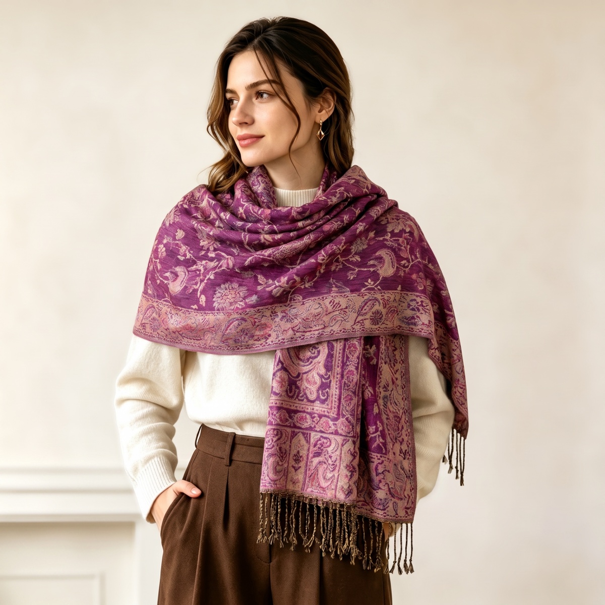 Print Scarf Hijab Pashmina Sha - Street Fashion Hijab recension och pris