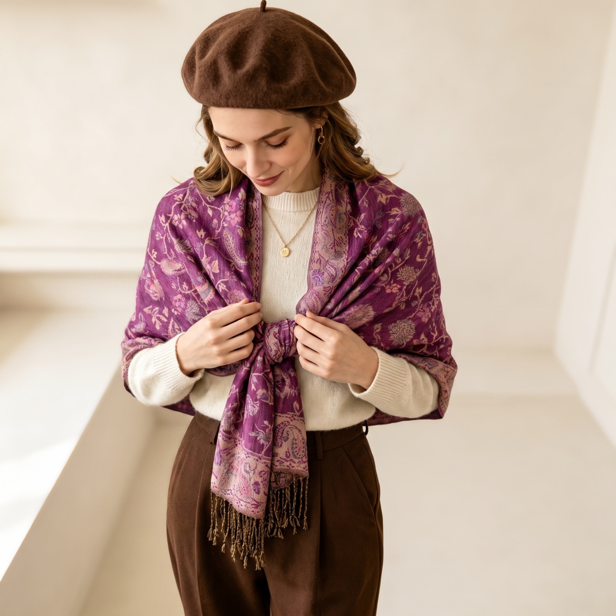Print Scarf Hijab Pashmina Sha - Street Fashion Hijab recension och pris