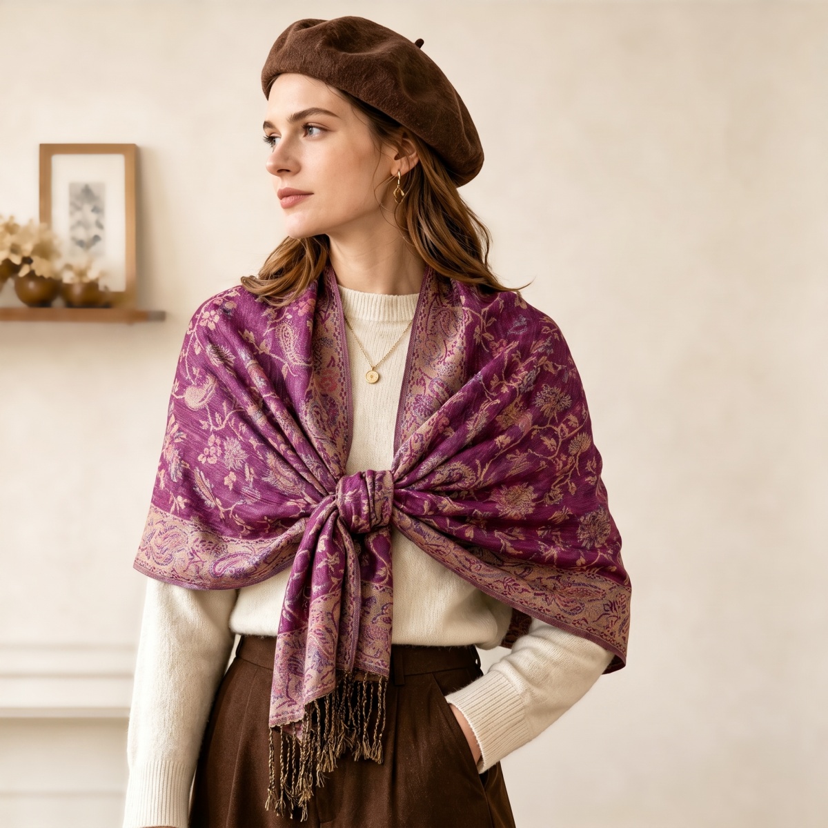 Print Scarf Hijab Pashmina Sha - Street Fashion Hijab recension och pris