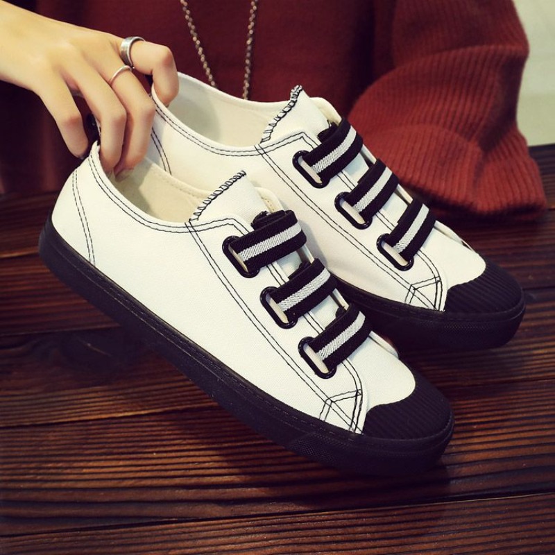 Korean Style Slip-On Canvas Sh - Street Fashion Hong Kong recension och pris
