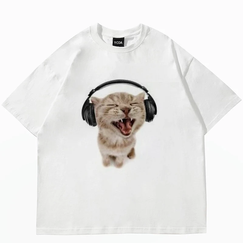 Women's cute cat printed short - Fashion Street Cat recension och pris