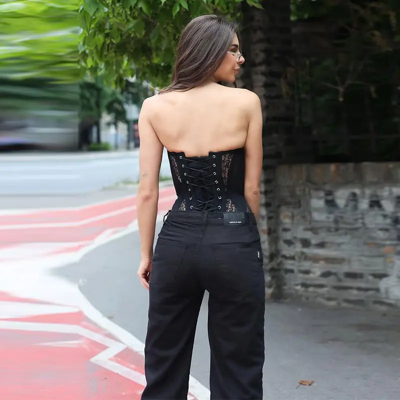 Hottie Top Lace Hollow Sexy Sl - Street Fashion Photography recension och pris