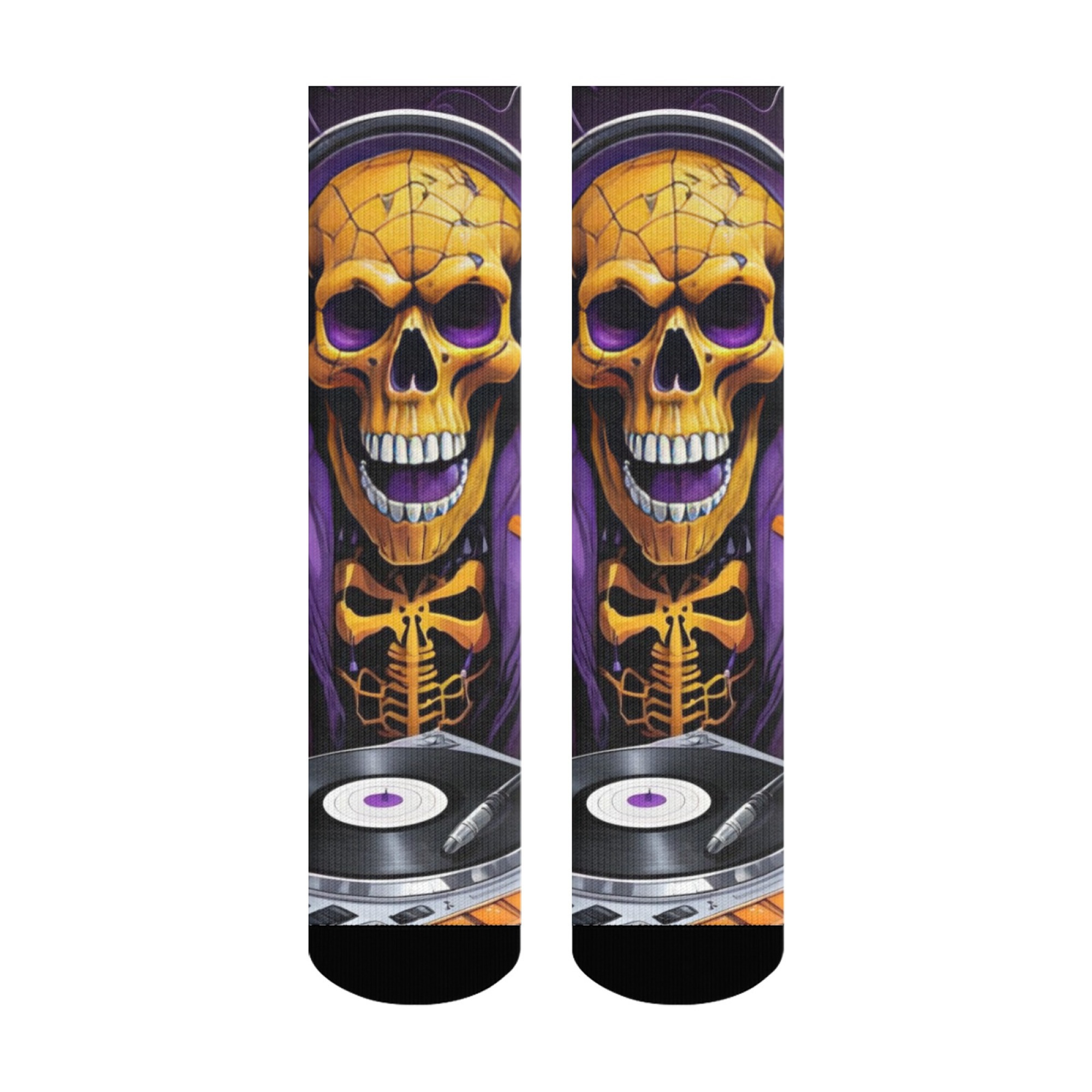 Gothic Skull Print Men's Socks - Street Fashion Style Youtube recension och pris