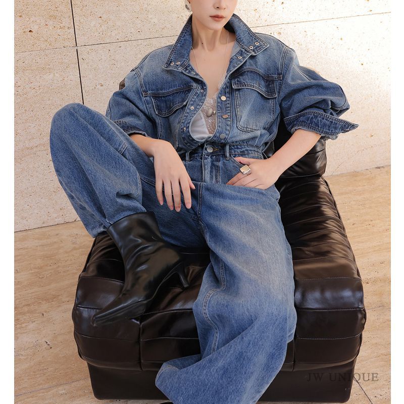 Retro Fashion Versatile Denim  - Street Fashion Jeans recension och pris