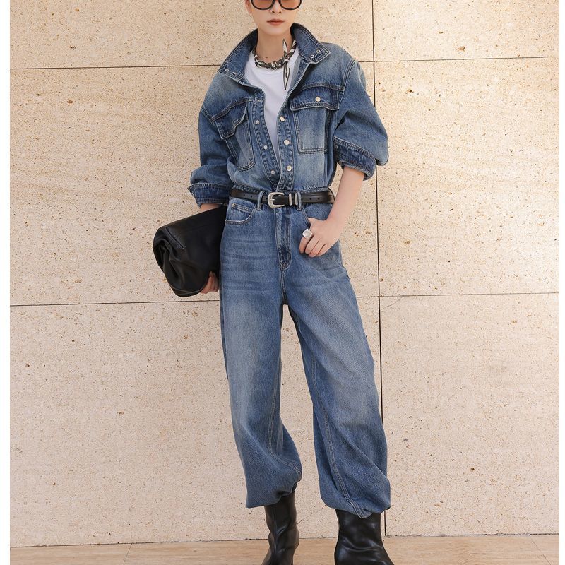Retro Fashion Versatile Denim  - Street Fashion Jeans recension och pris