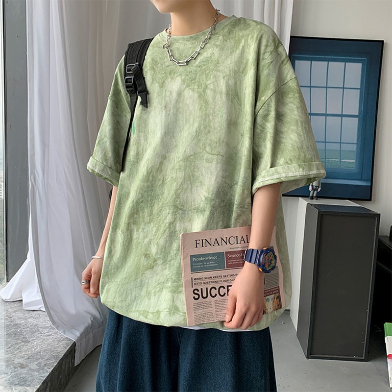 Black Tie Dye Short Sleeve T-S - Street Fashion Hong Kong recension och pris
