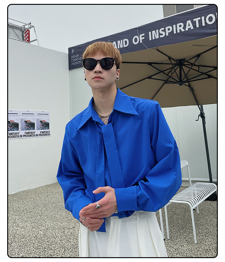 Long Sleeved Shirt Men's Korea - Street Fashion Hong Kong recension och pris
