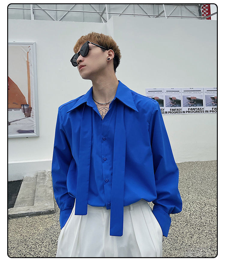 Long Sleeved Shirt Men's Korea - Street Fashion Hong Kong recension och pris