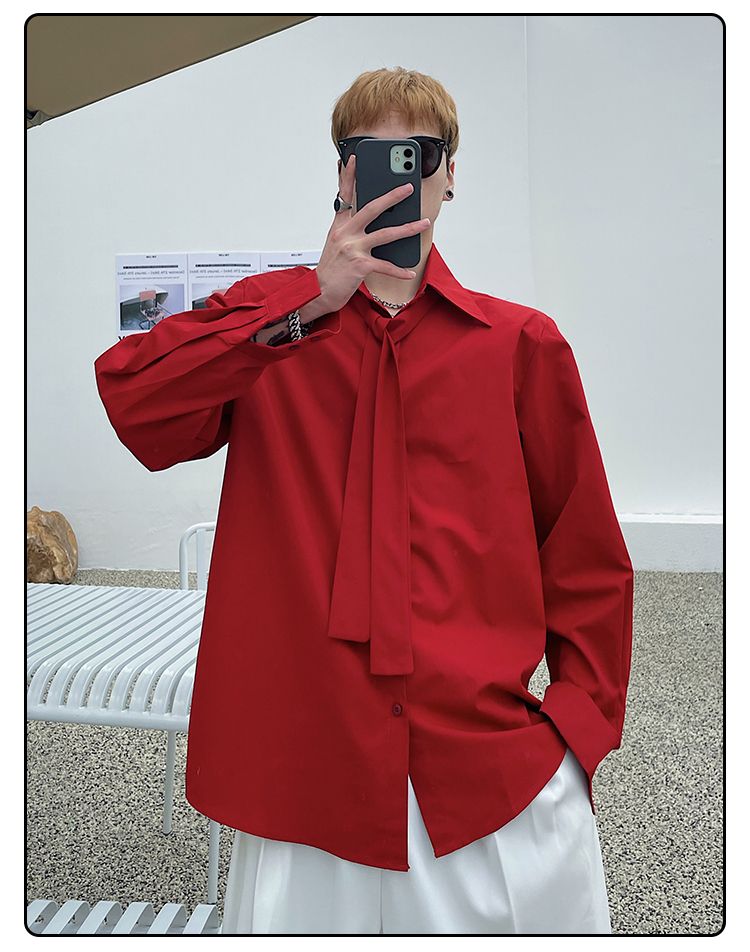 Long Sleeved Shirt Men's Korea - Street Fashion Hong Kong recension och pris