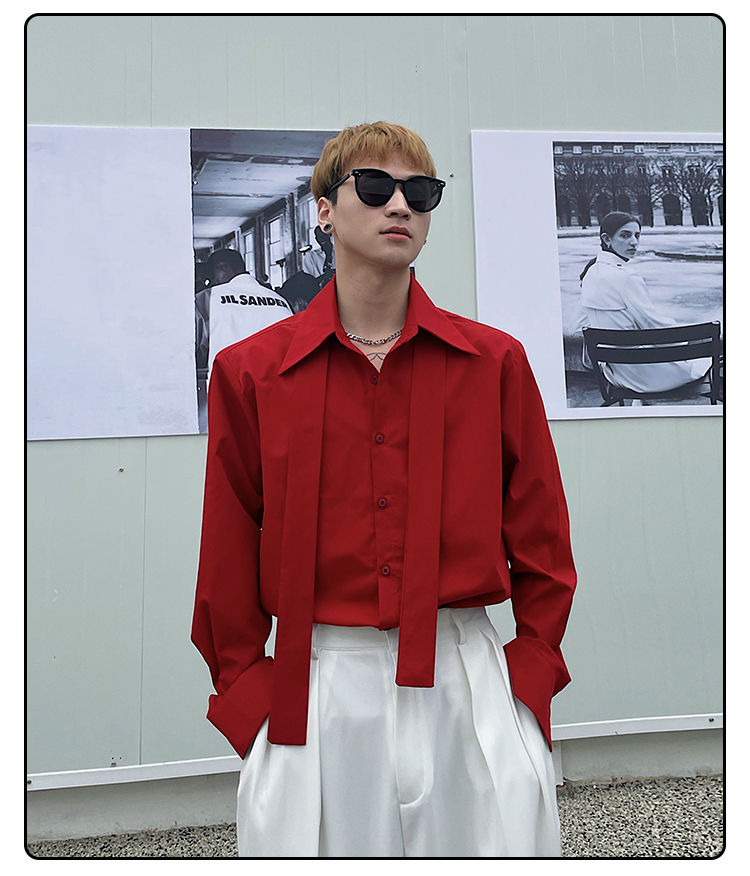 Long Sleeved Shirt Men's Korea - Street Fashion Hong Kong recension och pris