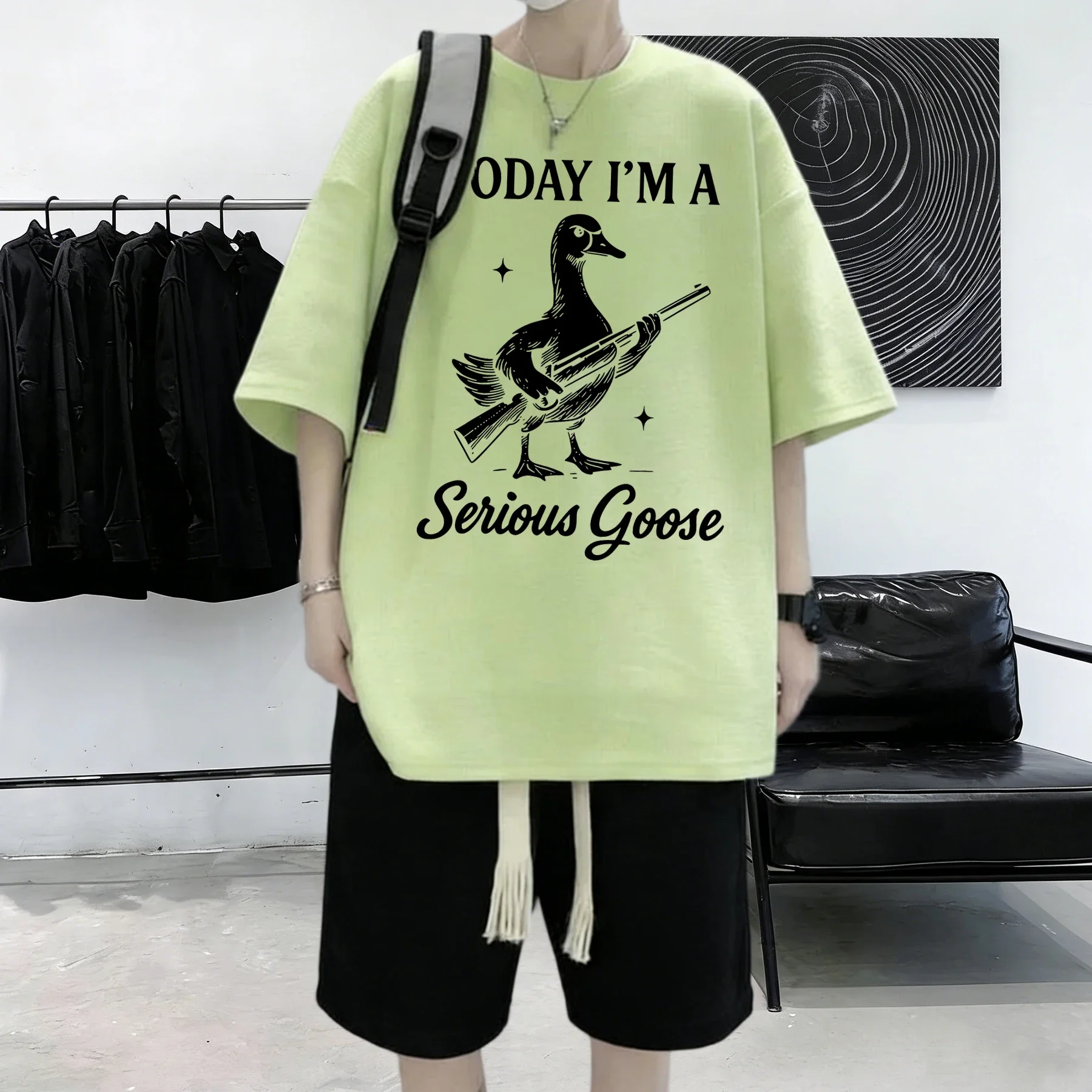 Today I Am A Serious Goose Pat - Street Fashion Vintage recension och pris