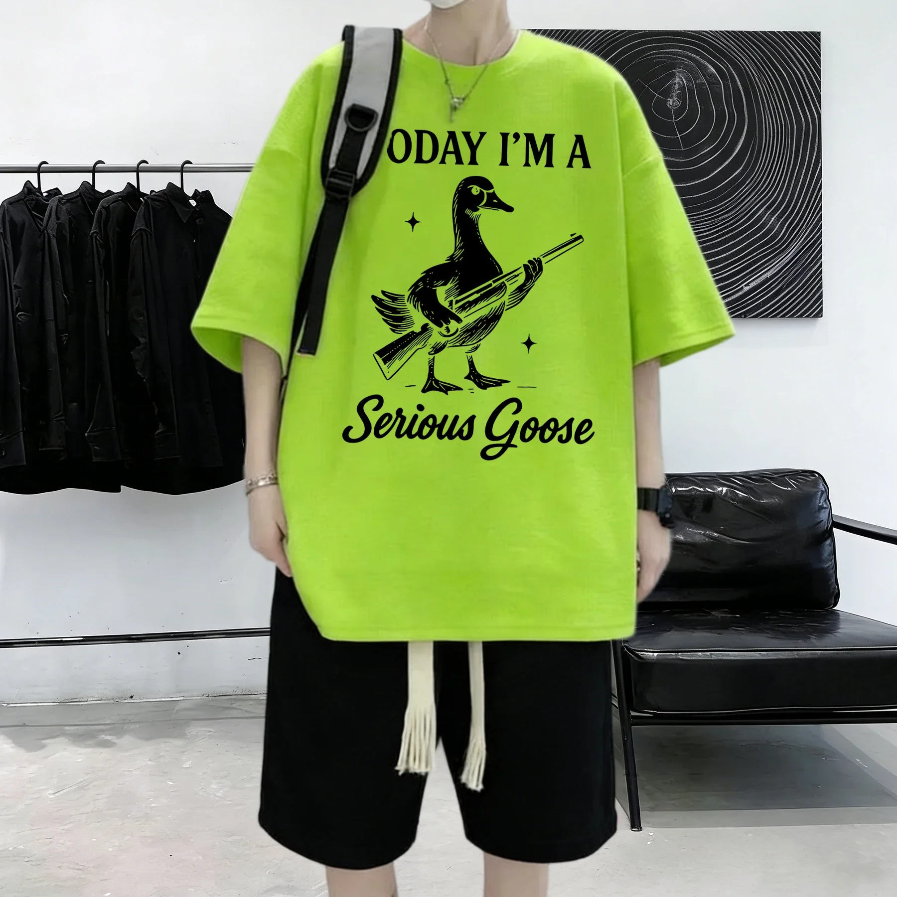 Today I Am A Serious Goose Pat - Street Fashion Vintage recension och pris