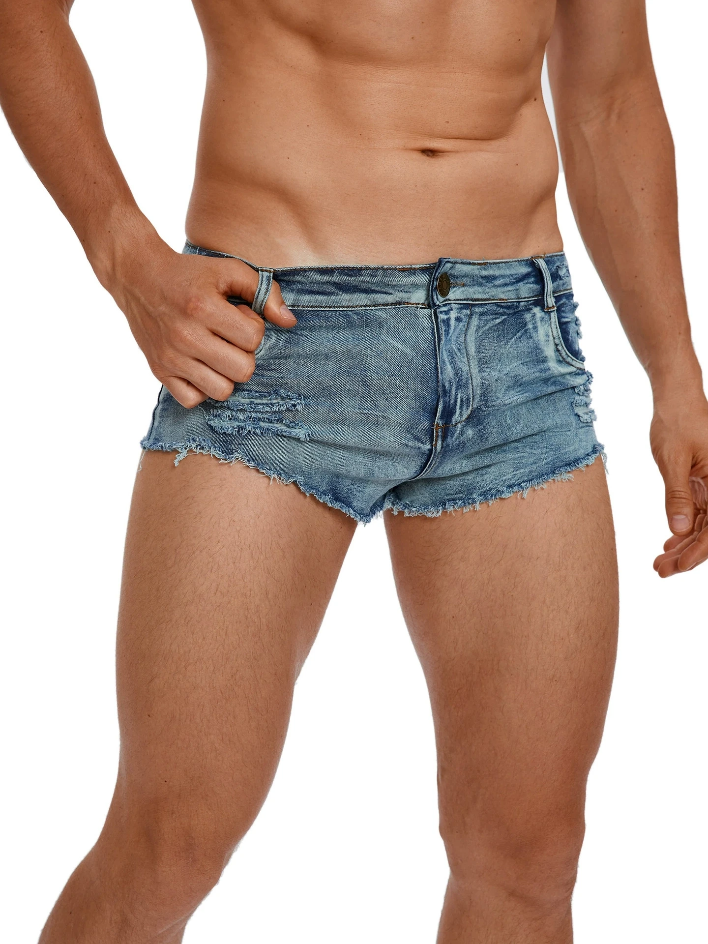 Men's Low Waist Jeans Shorts F - Street Fashion Jeans recension och pris